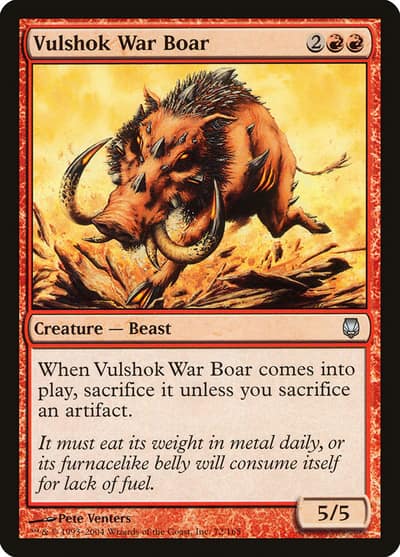 Vulshok War Boar 72 Darksteel Magic card
