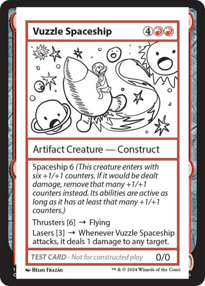 Vuzzle Spaceship MB2-569 Mystery Booster 2 Magic card