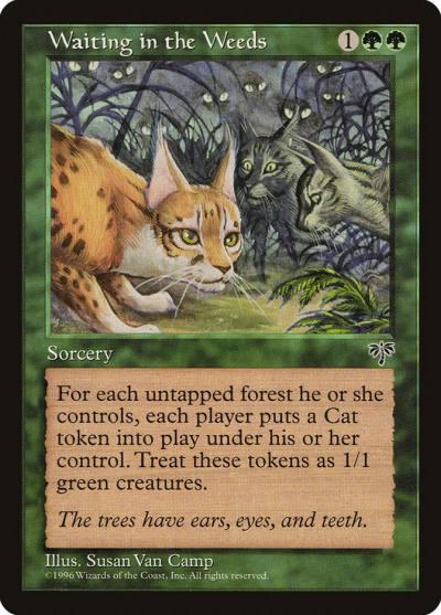 Waiting in the Weeds MIR-252 Mirage Magic card