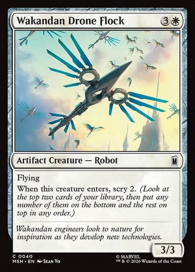 Wakandan Drone Flock 40 Marvel Super Heroes Magic card