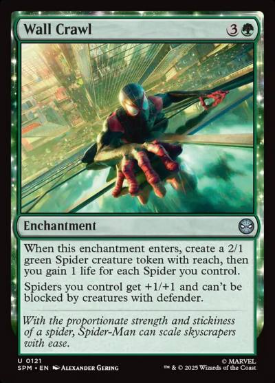 Wall Crawl SPM-121 Marvel's Spider-Man Magic card