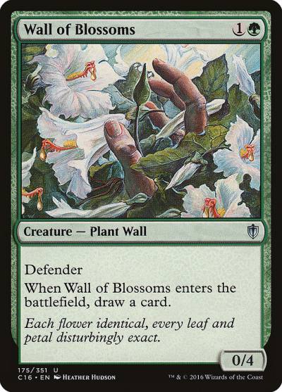 Wall of Blossoms C16-175 Commander 2016 Magic card