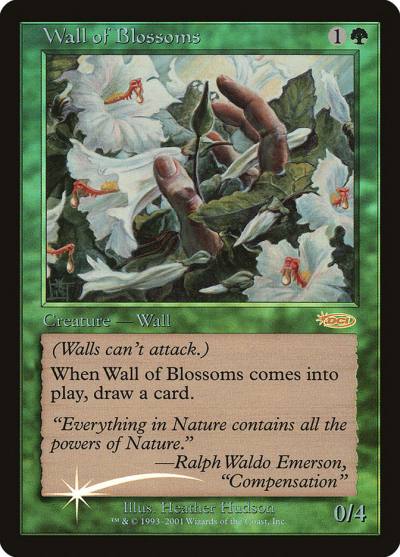 Wall of Blossoms F02-5 Friday Night Magic 2002 Magic card
