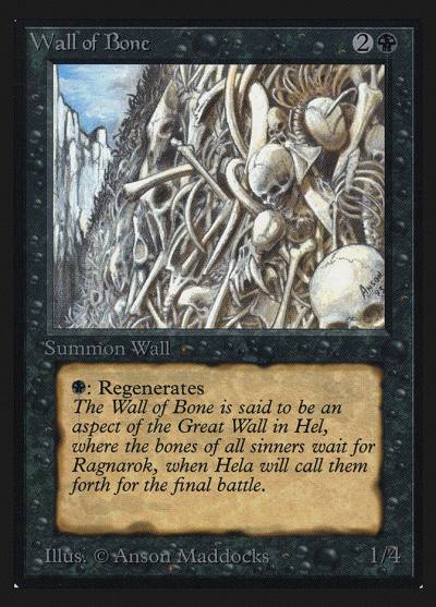 Wall of Bone CED-133 Collectors' Edition Magic card