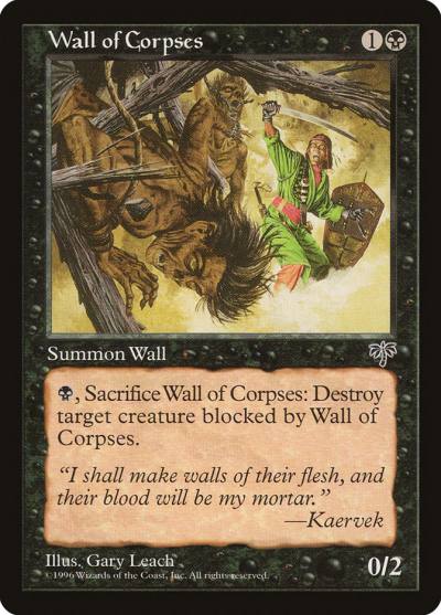 Wall of Corpses MIR-151 Mirage Magic card