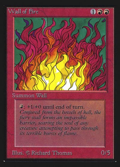 Wall of Fire CEI-182 Intl. Collectors' Edition Magic card