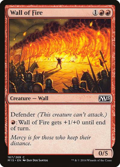 Wall of Fire M15-167 Magic 2015 Magic card