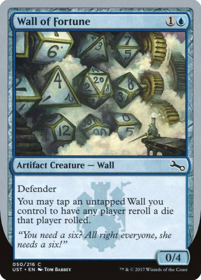 Wall of Fortune UST-50 Unstable Magic card