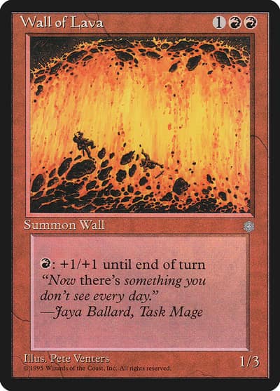 Wall of Lava 223 Ice Age Magic card