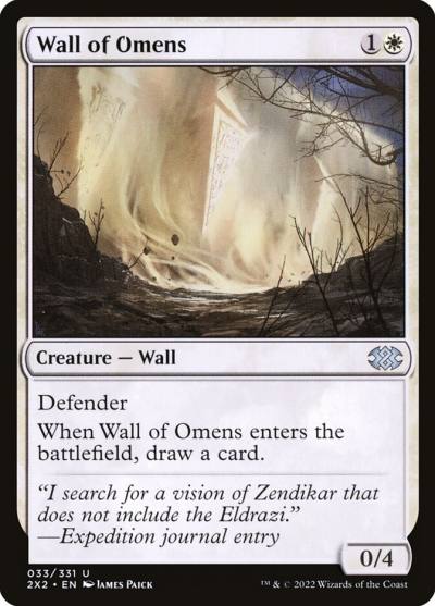 Wall of Omens 2X2-33 Double Masters 2022 Magic card