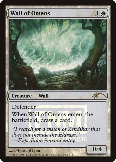 Wall of Omens F11-3 Friday Night Magic 2011 Magic card