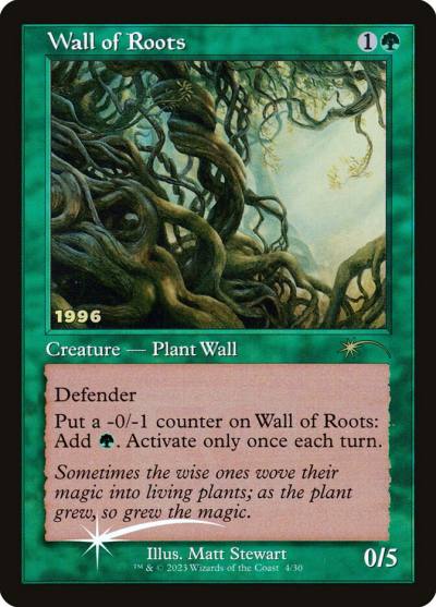 Wall of Roots P30A-4 30th Anniversary Play Promos Magic card
