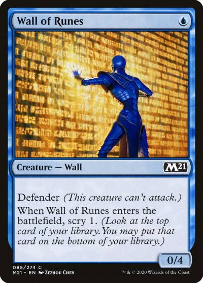 Wall of Runes M21-85 Core Set 2021 Magic card