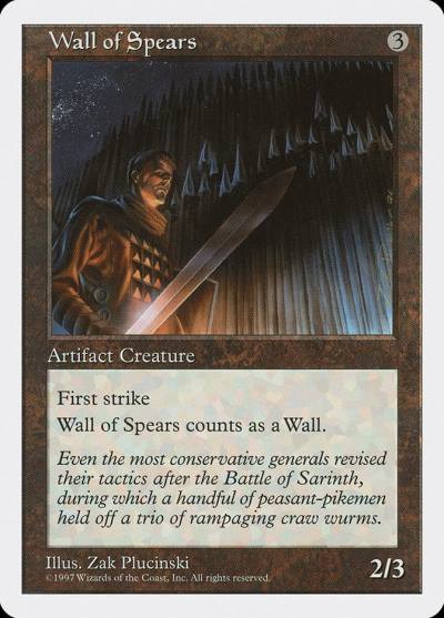 Wall of Spears 5ED-407 Fifth Edition Magic card
