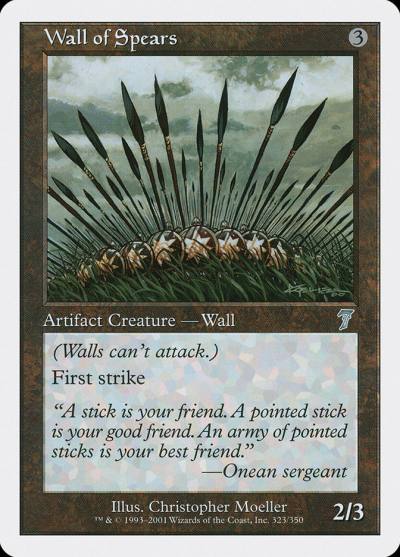 Wall of Spears 7ED-323 Seventh Edition Magic card