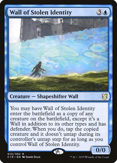 Wall of Stolen Identity 13 Commander 2019 Magic card
