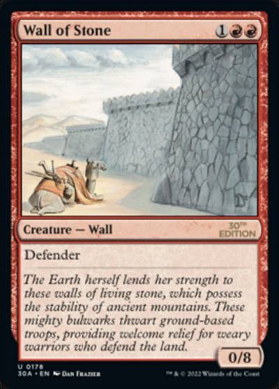 Wall of Stone 30A-178 30th Anniversary Edition Magic card