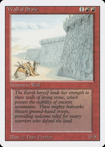 Wall of Stone 3ED-184 Revised Edition Magic card