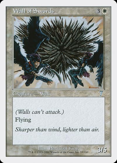 Wall of Swords 7ED-55 Seventh Edition Magic card