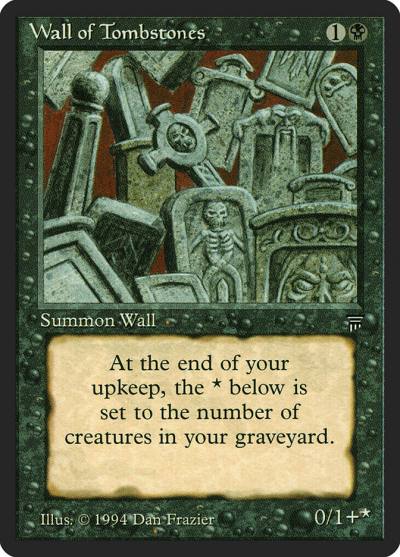 Wall of Tombstones LEG-129 Legends Magic card