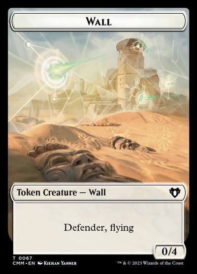 Wall TCMM-67 Commander Masters Tokens Magic card