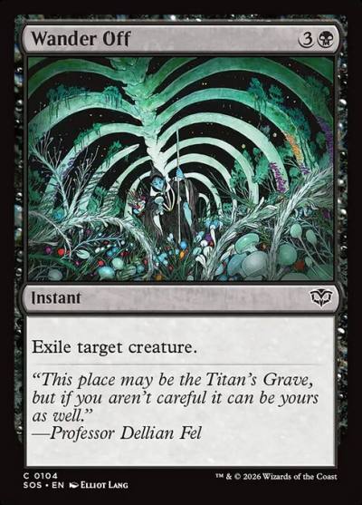 Wander Off SOS-104 Secrets of Strixhaven Magic card