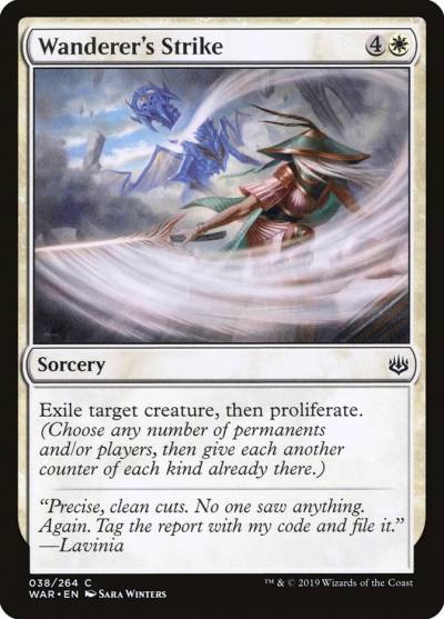 Wanderer's Strike WAR-38 War of the Spark Magic card