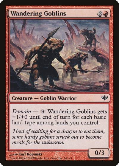 Wandering Goblins 76 Conflux Magic card