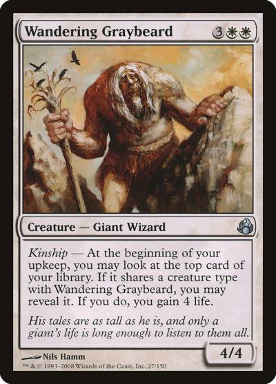 Wandering Graybeard 27 Morningtide Magic card