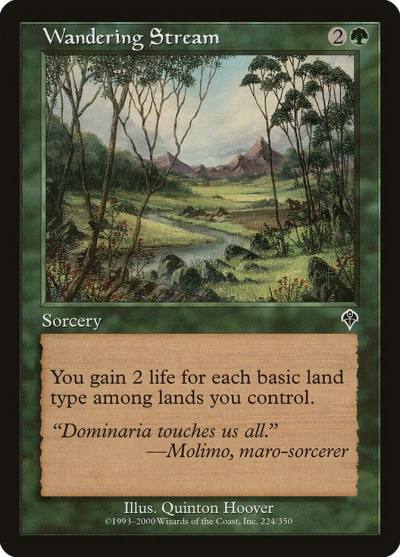 Wandering Stream INV-224 Invasion Magic card