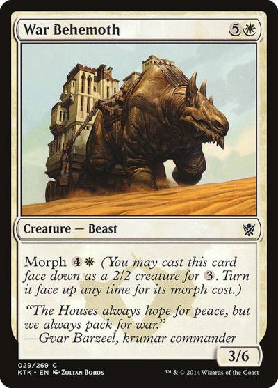 War Behemoth KTK-29 Khans of Tarkir Magic card