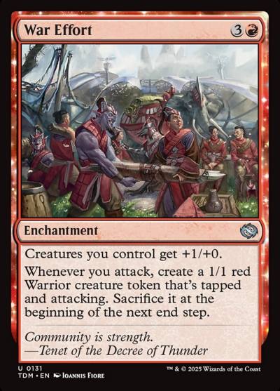 War Effort TDM-131 Tarkir: Dragonstorm Magic card