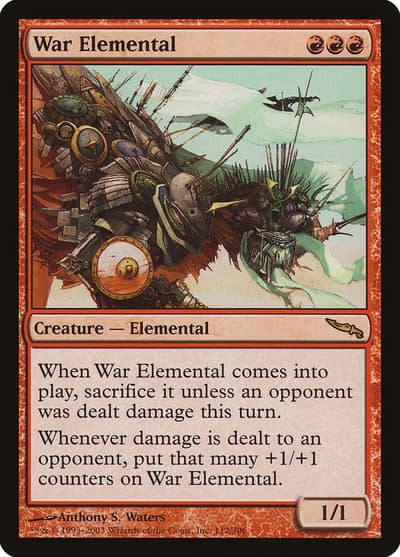 War Elemental 112 Mirrodin Magic card