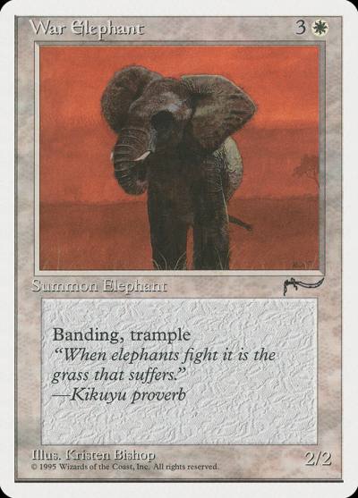 War Elephant CHR-13 Chronicles Magic card
