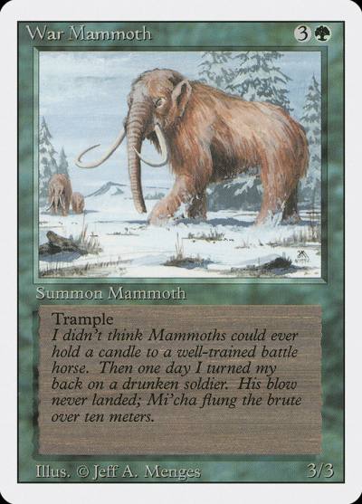 War Mammoth 3ED-228 Revised Edition Magic card