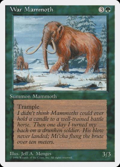 War Mammoth ITP-45 Introductory Two-Player Set Magic card