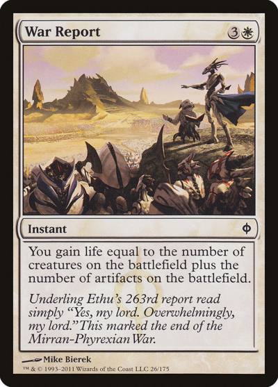 War Report NPH-26 New Phyrexia Magic card