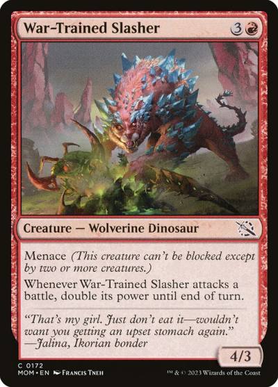 War-Trained Slasher MOM-172 March of the Machine Magic card