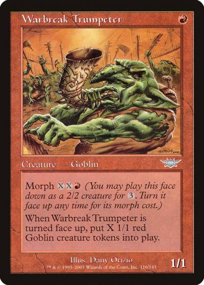 Warbreak Trumpeter 116 Legions Magic card