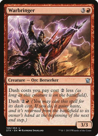 Warbringer 168 Dragons of Tarkir Magic card