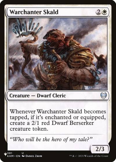 Warchanter Skald PLST-KHM-381 The List Magic card