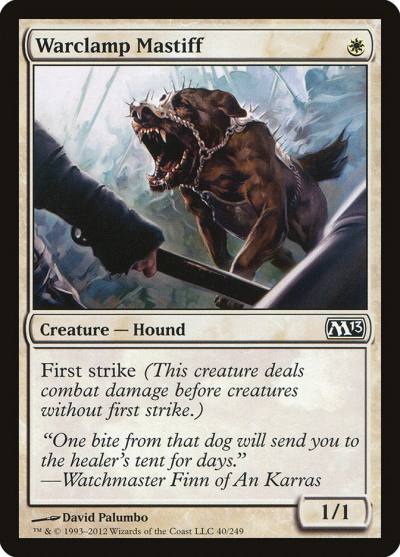 Warclamp Mastiff 40 Magic 2013 Magic card