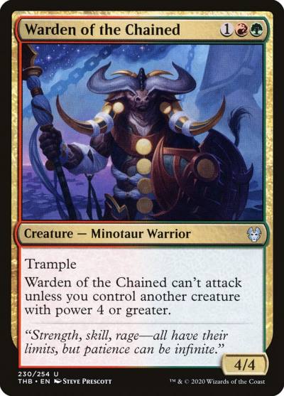 Warden of the Chained 230 Theros Beyond Death Magic card