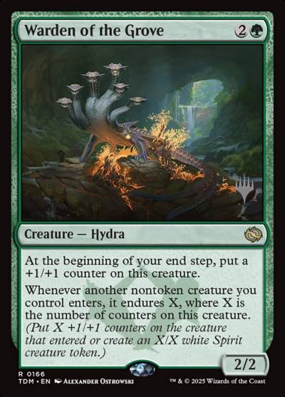 Warden of the Grove PTDM-166P Tarkir: Dragonstorm Promos Magic card