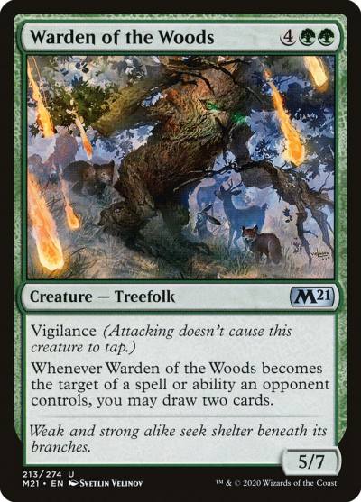 Warden of the Woods 213 Core Set 2021 Magic card