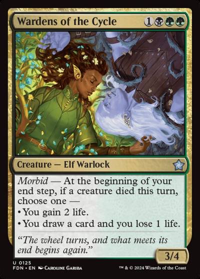 Wardens of the Cycle FDN-125 Foundations Magic card