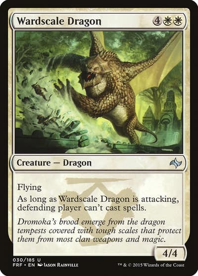 Wardscale Dragon 30 Fate Reforged Magic card