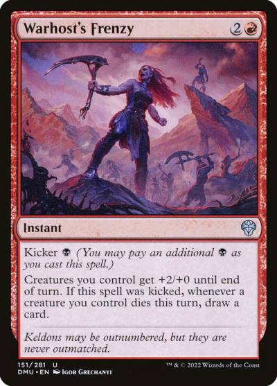 Warhost's Frenzy DMU-151 Dominaria United Magic card