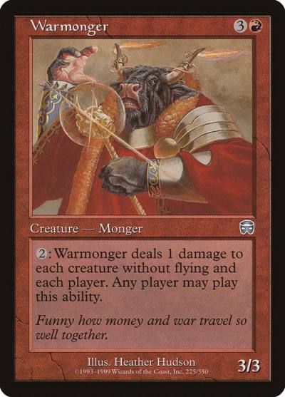 Warmonger MMQ-225 Mercadian Masques Magic card