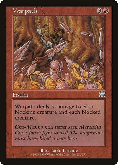 Warpath MMQ-226 Mercadian Masques Magic card